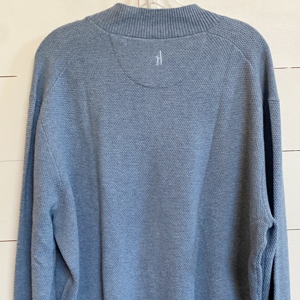 Merino Wool Cotton Cashmere Blend Johnnie-O XL Breeze 1/4 Zip Mock Neck Sweater - Picture 10 of 10